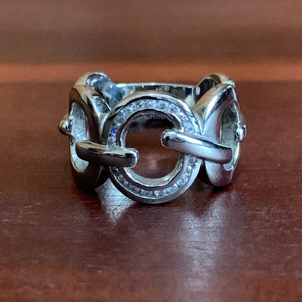 NWT Chisel stainless steel cz ring size 7